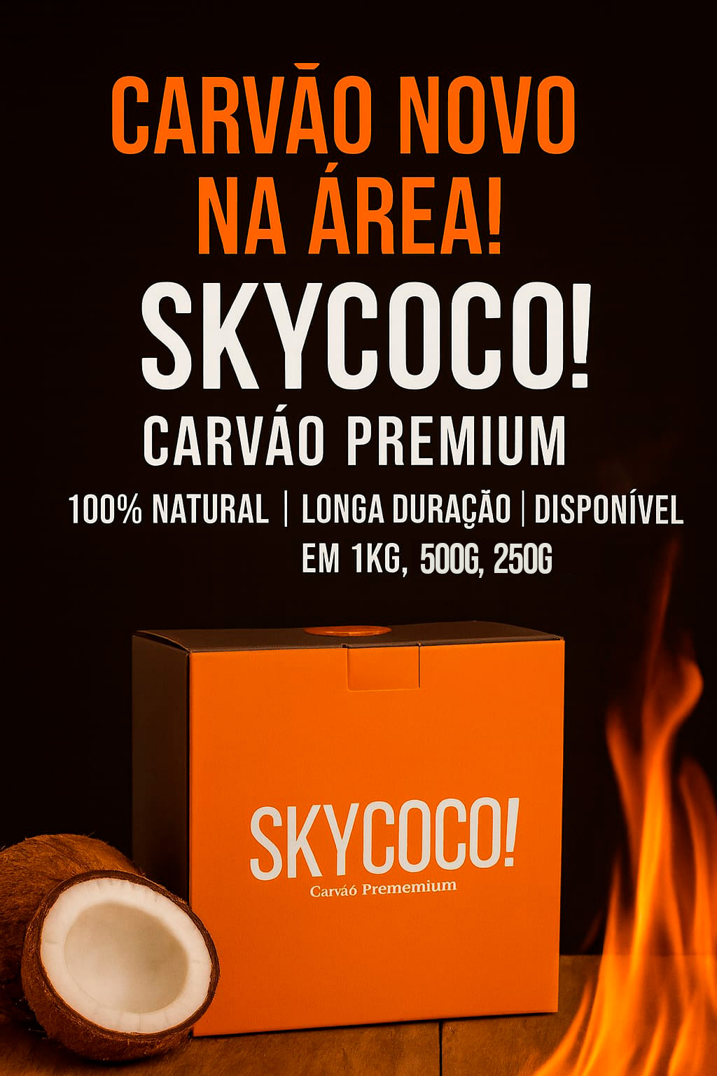 Sky Coco Carvão Premium 2